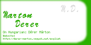 marton derer business card